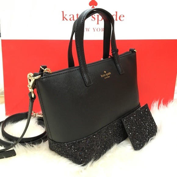 🆕Kate Spade Greta Court glitter dipped bag bundle - Picture 6 of 8